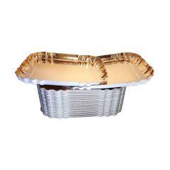 Karton Tepsi Altın 19x28 cm 5 adetli