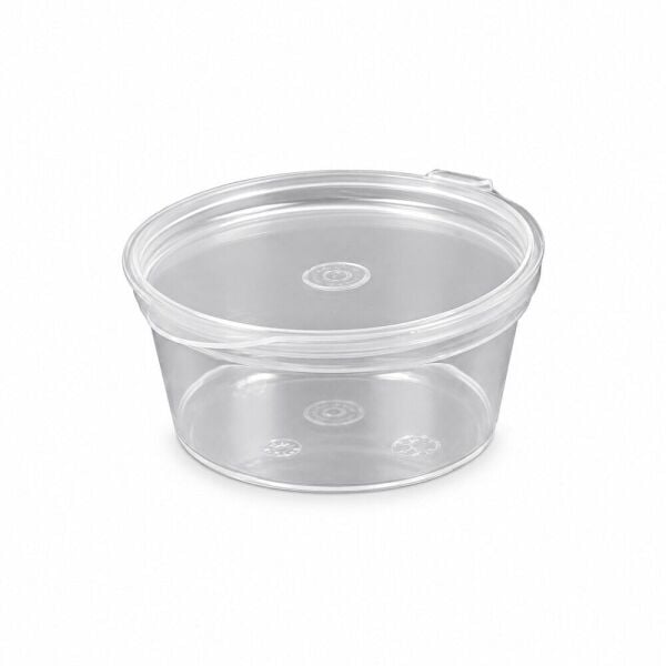 Sos Kabı 1 Oz (30 cc) PP Kendinden Kapaklı 100 Adet
