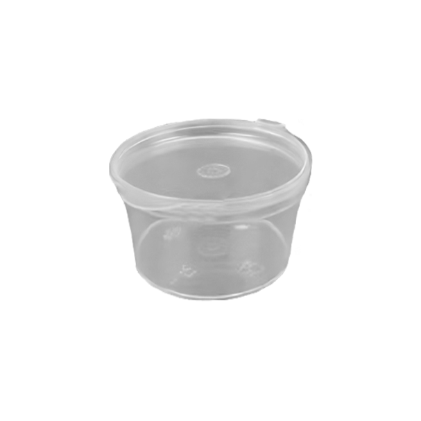 Sauce Container 2 Oz PP Self Lid 100 pcs