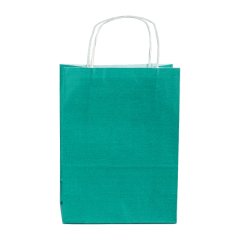 Çanta Beyaz Kraft 32x40x12 Cm Burgu Sap Yeşil 250 Adetli Koli