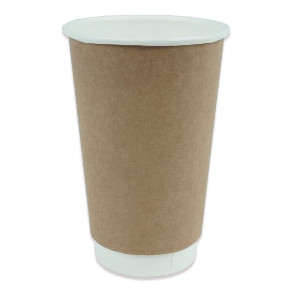 Karton Bardak 16 Oz Double Wall Kraft 100 Adetli 1000 ADETLİ KOLİ