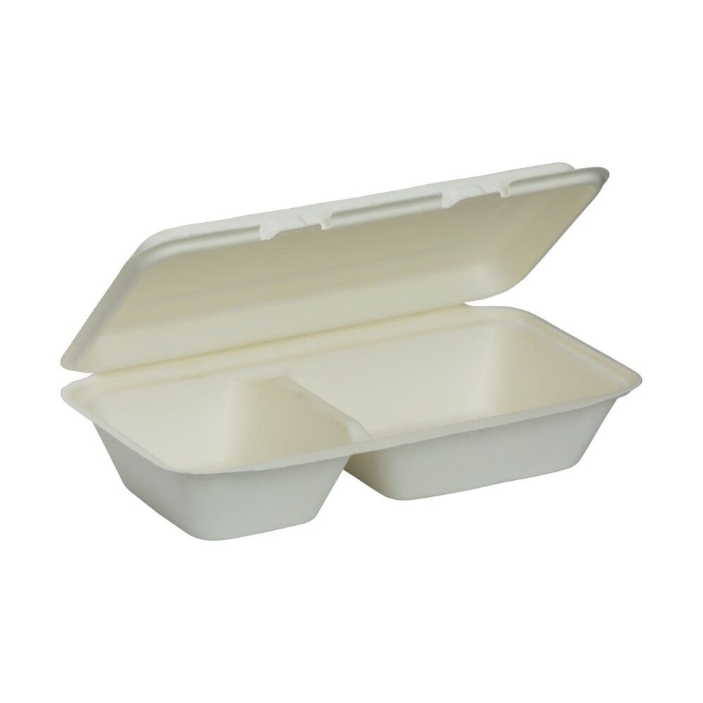 Ekolojik Yemek Kabı 1200 ml 2 Gözlü Kapaklı