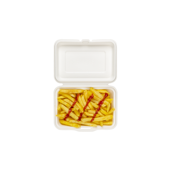 Ekolojik Yemek Kabı 800 ml Kapaklı 50 Adet