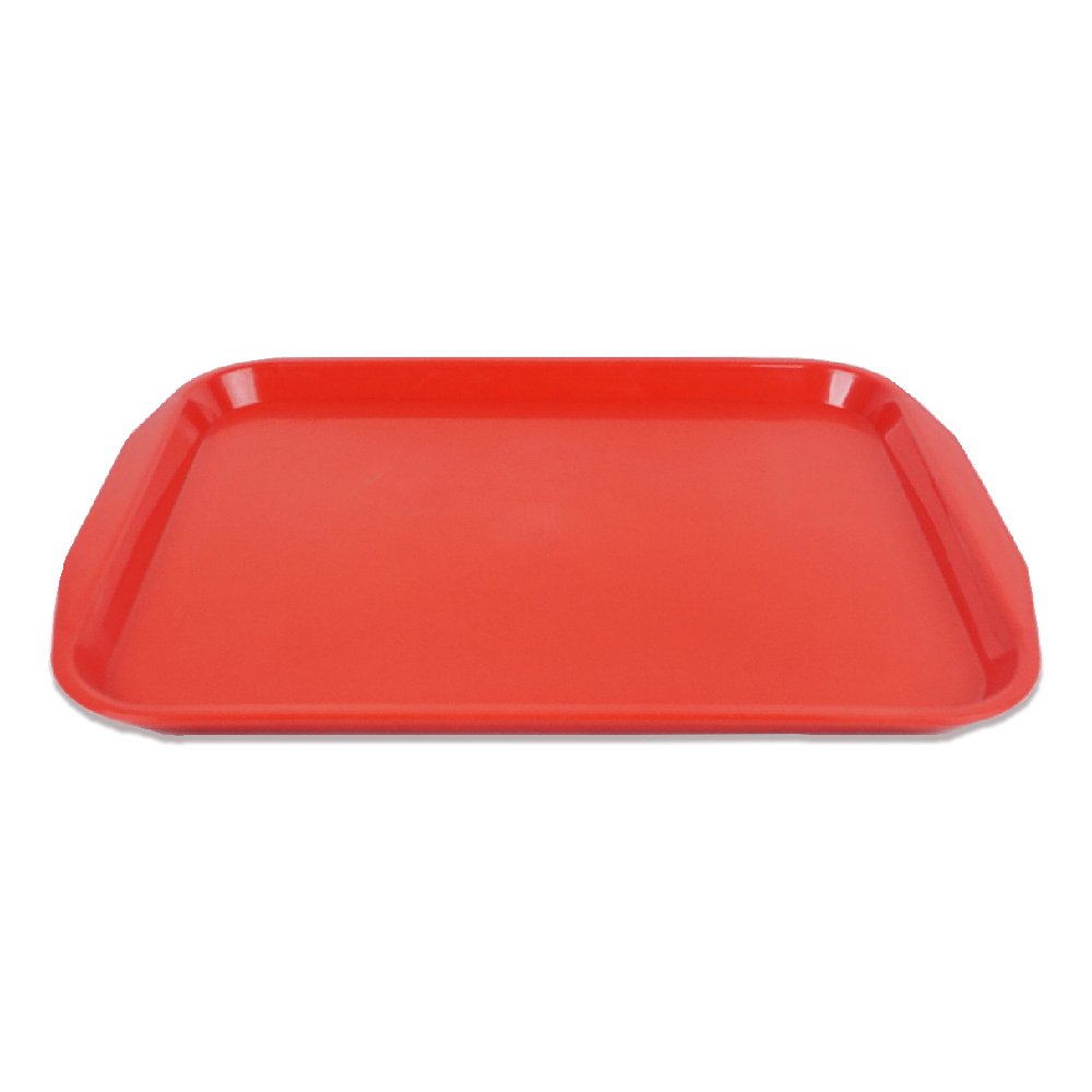 Tray Fastfood Plastic 36x27 Cm Red
