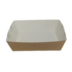 Kutu Kumpir Konik Tabak Kraft Küçük 12x8x4 Cm 100 Adetli