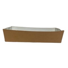 Коробка для жареного картофеля, коническая тарелка, крафт, большая, 16,5x8x4 см, 100 штук.