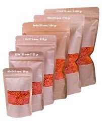 Kilitli Doypack Kraft Pencereli Numune Seti