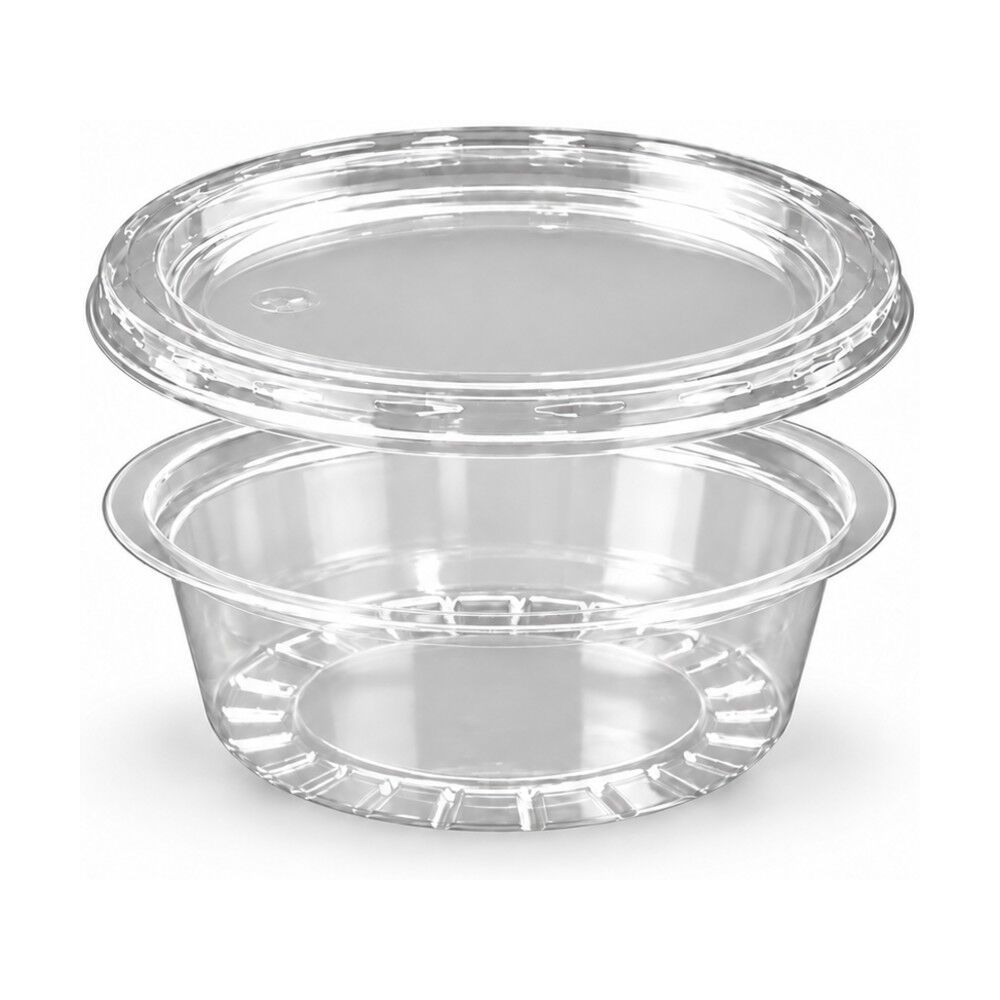 Sauce Cup 50 ml PET with Separate Lid 100 pcs