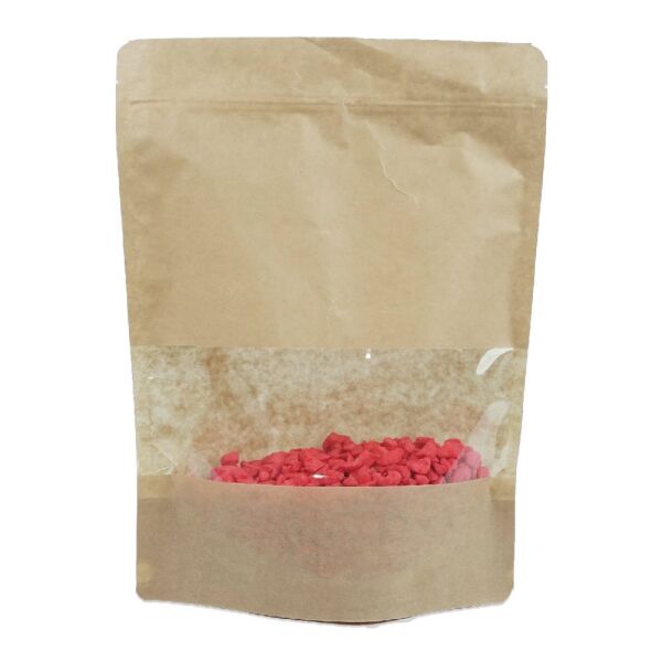 Kilitli Doypack Kraft Pencereli 25x34x6 Cm 500 ADETLİ KOLİ