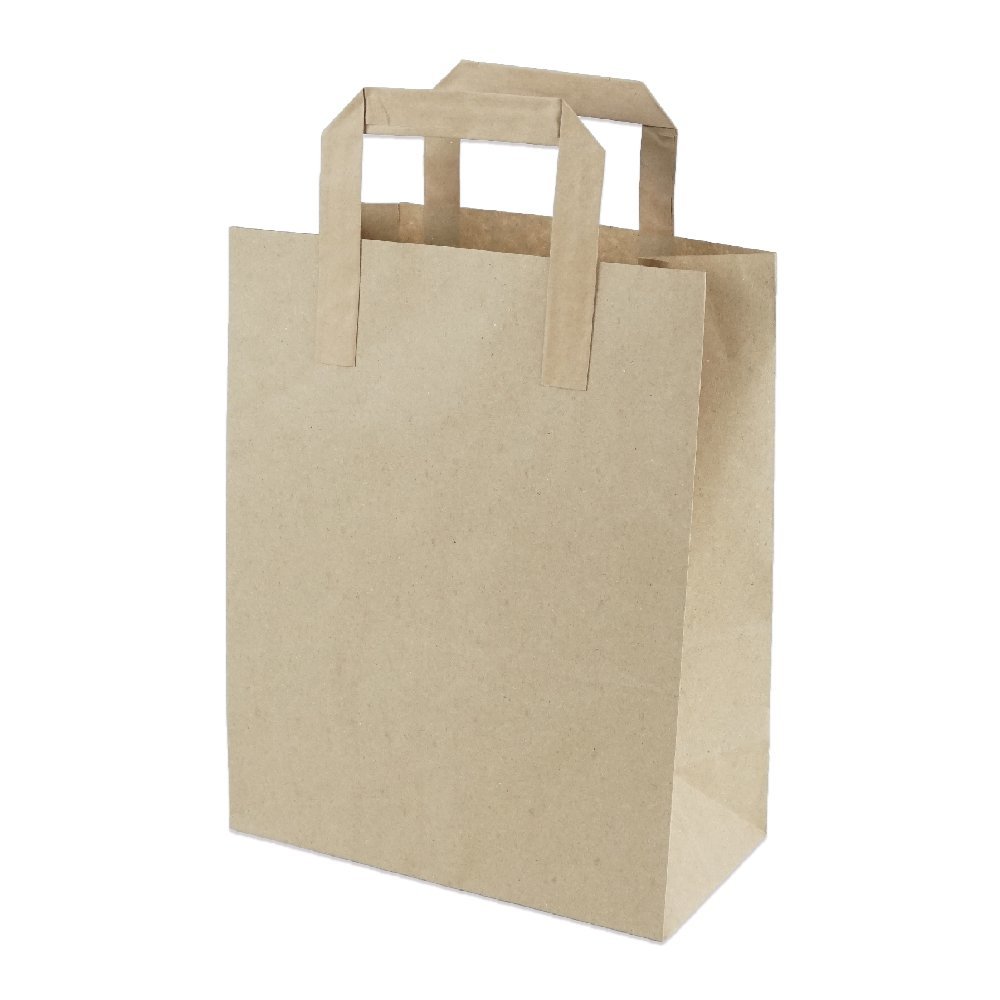 Çanta Kraft 22x28x11 Cm Düz Sap 50 ADETLİ PAKET