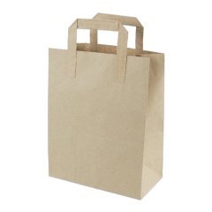 Çanta Kraft 22x28x11 Cm Düz Sap 50 ADETLİ PAKET