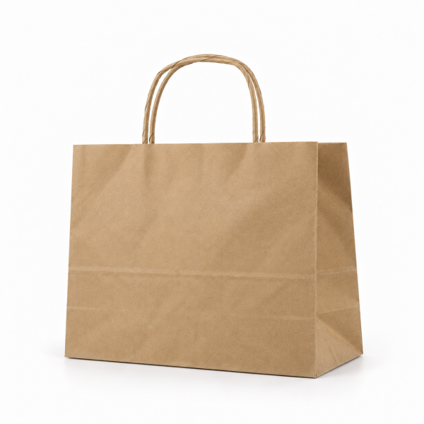 Çanta Kraft 32x28x16 Cm Burgu Sap 50 ADETLİ PAKET
